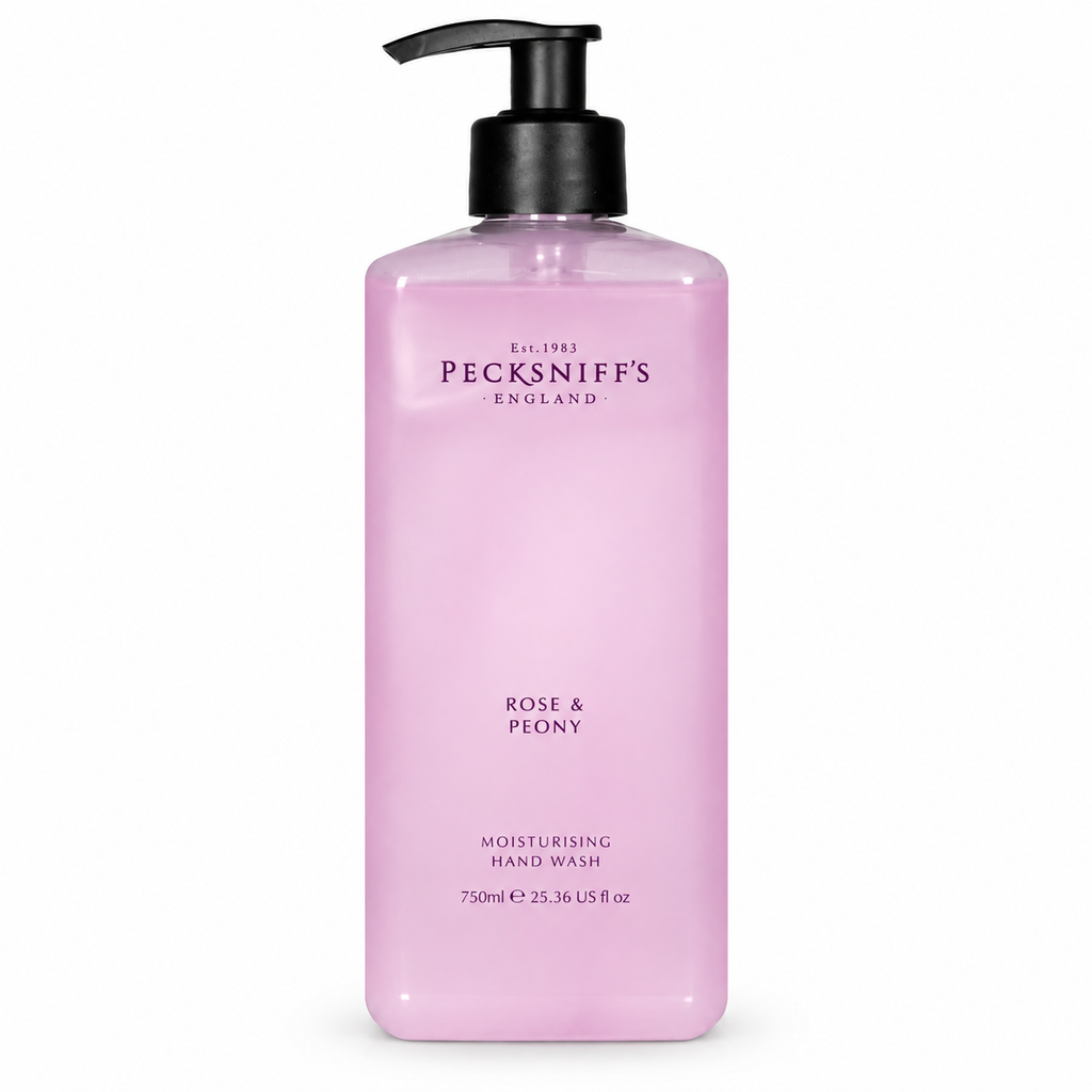 Pecksniff's Classic Rose & Peony Scented Moisturizing Hand Wash | 750ml, 25.3 Fl oz