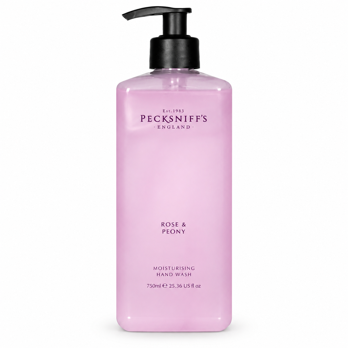 Pecksniff's Classic Rose & Peony Scented Moisturizing Hand Wash | 750ml, 25.3 Fl oz