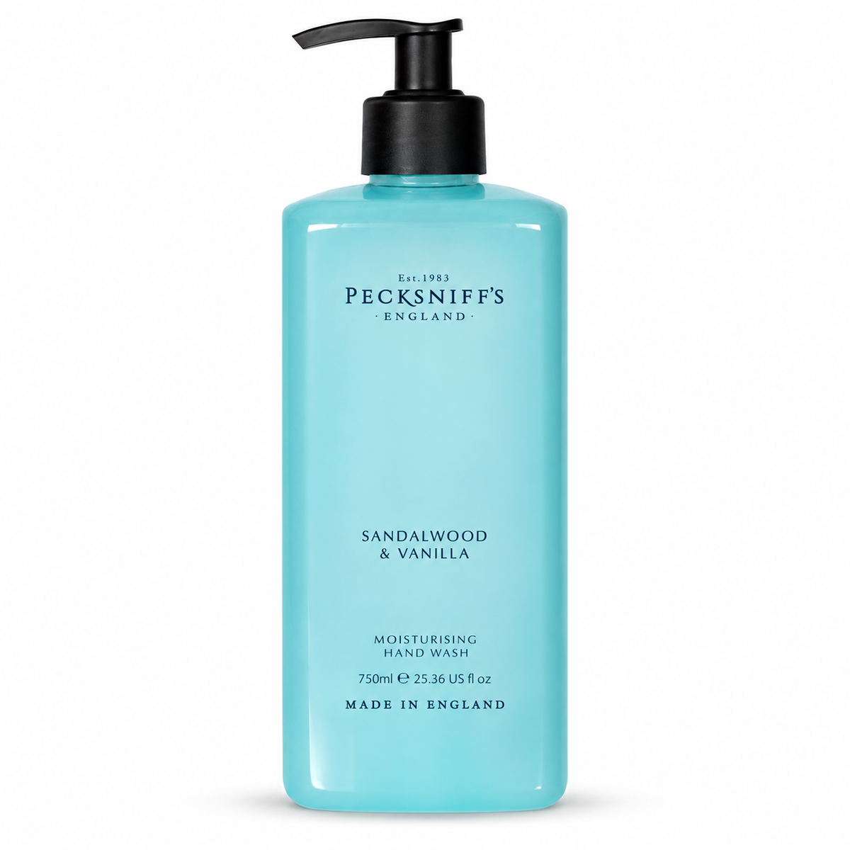 Pecksniff's Classic Sandalwood & Vanilla Scented Moisturizing Hand Wash | 750ml, 25.3 Fl oz