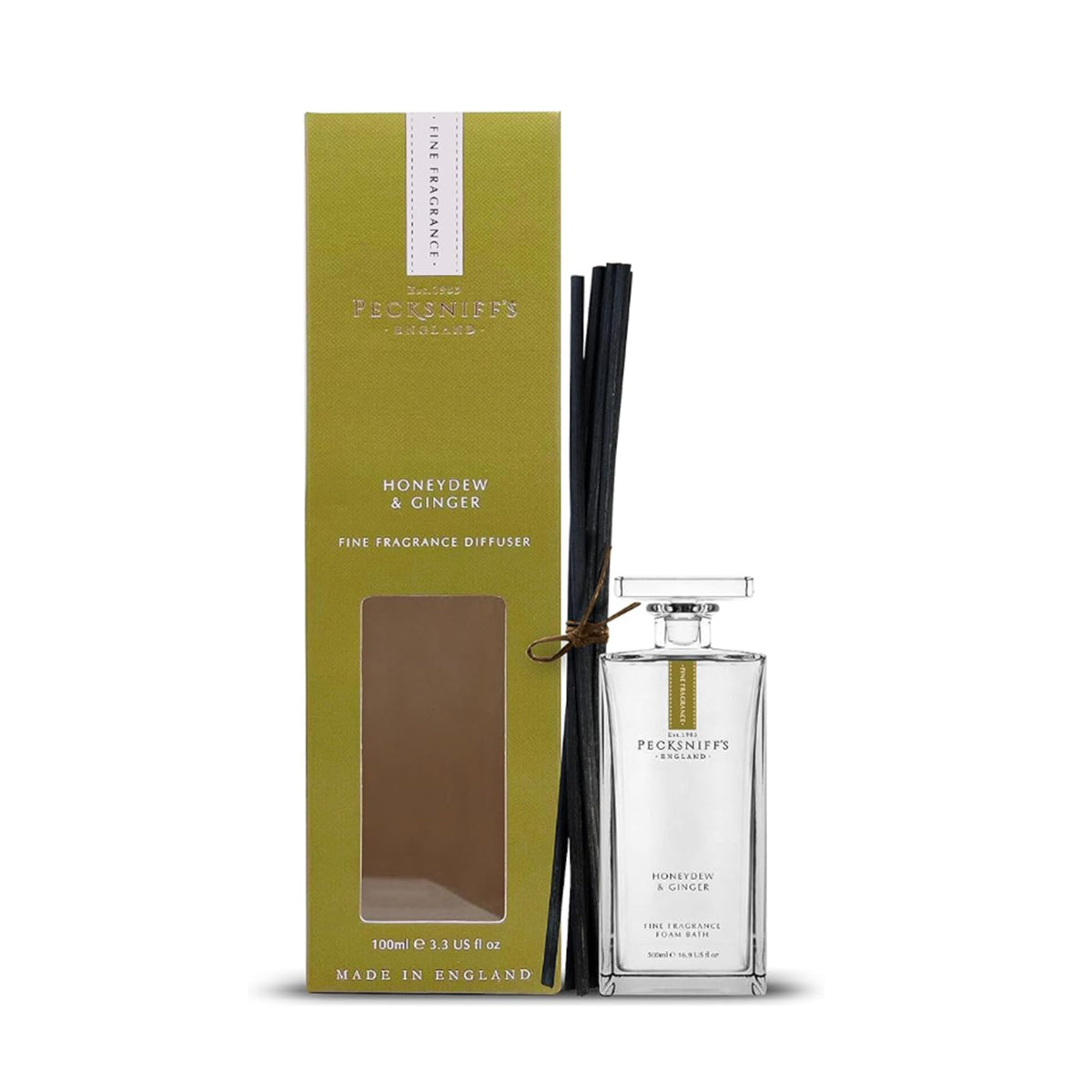 Pecksniffs Honeydew & Ginger Diffuser | 100ml/3.38 Fl Oz