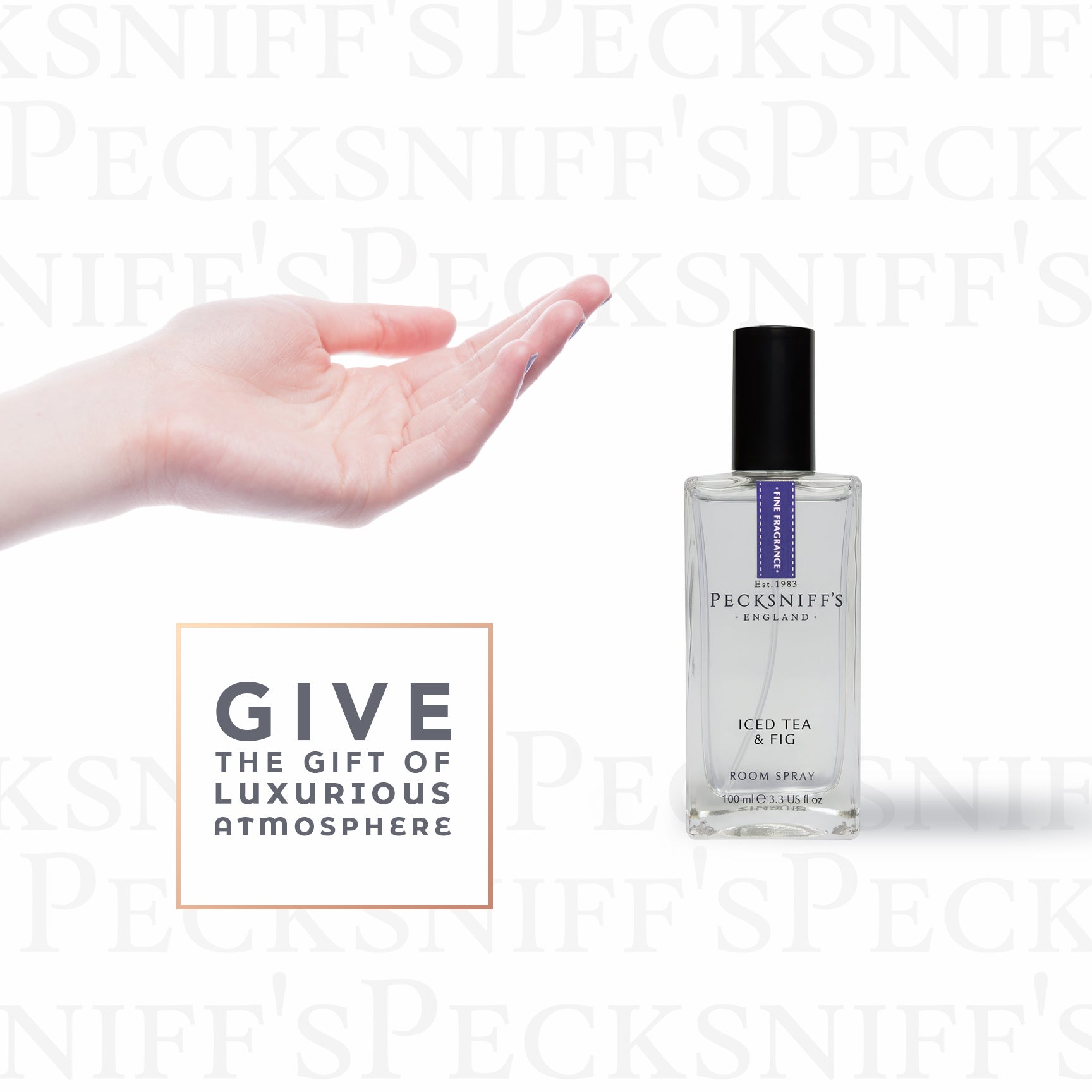 Pecksniffs Iced Tea & Fig Classic Room Spray | 100ml/3.38 Fl Oz