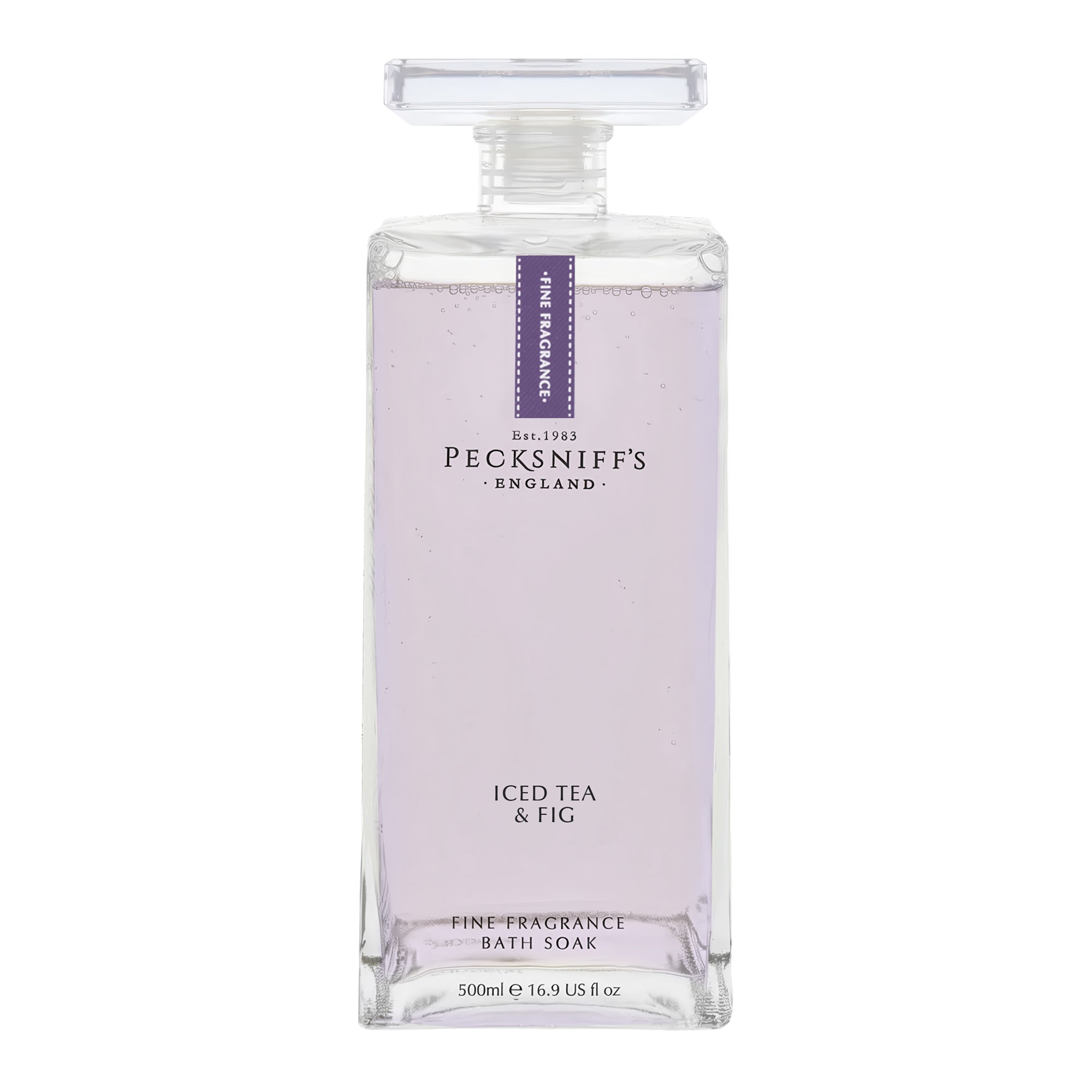 Pecksniff's Prestige Iced Tea & Fig Bath Soak Decanter | 500ml/16.9 Fl Oz