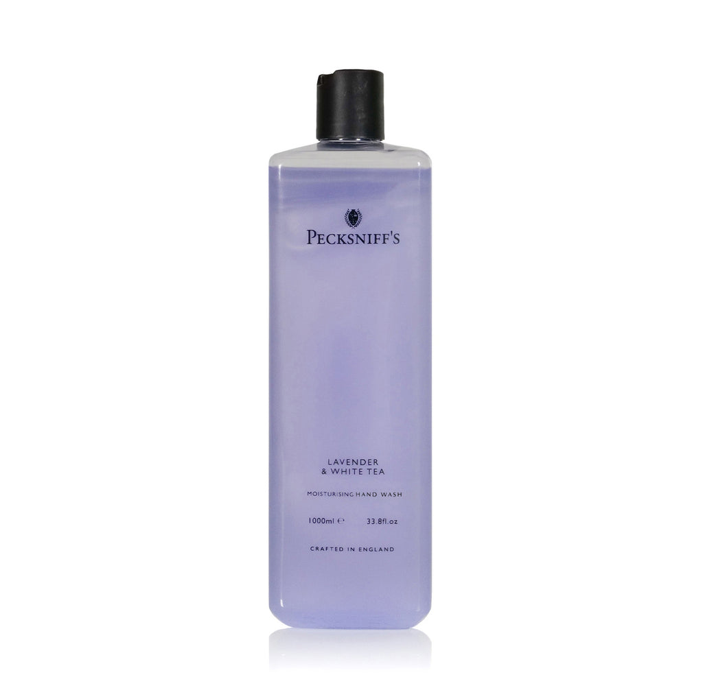 Pecksniff's Classic Lavender & White Tea Scented Moisturizing Hand Wash Refill | 1L/1000ml, 33.8 Fl oz