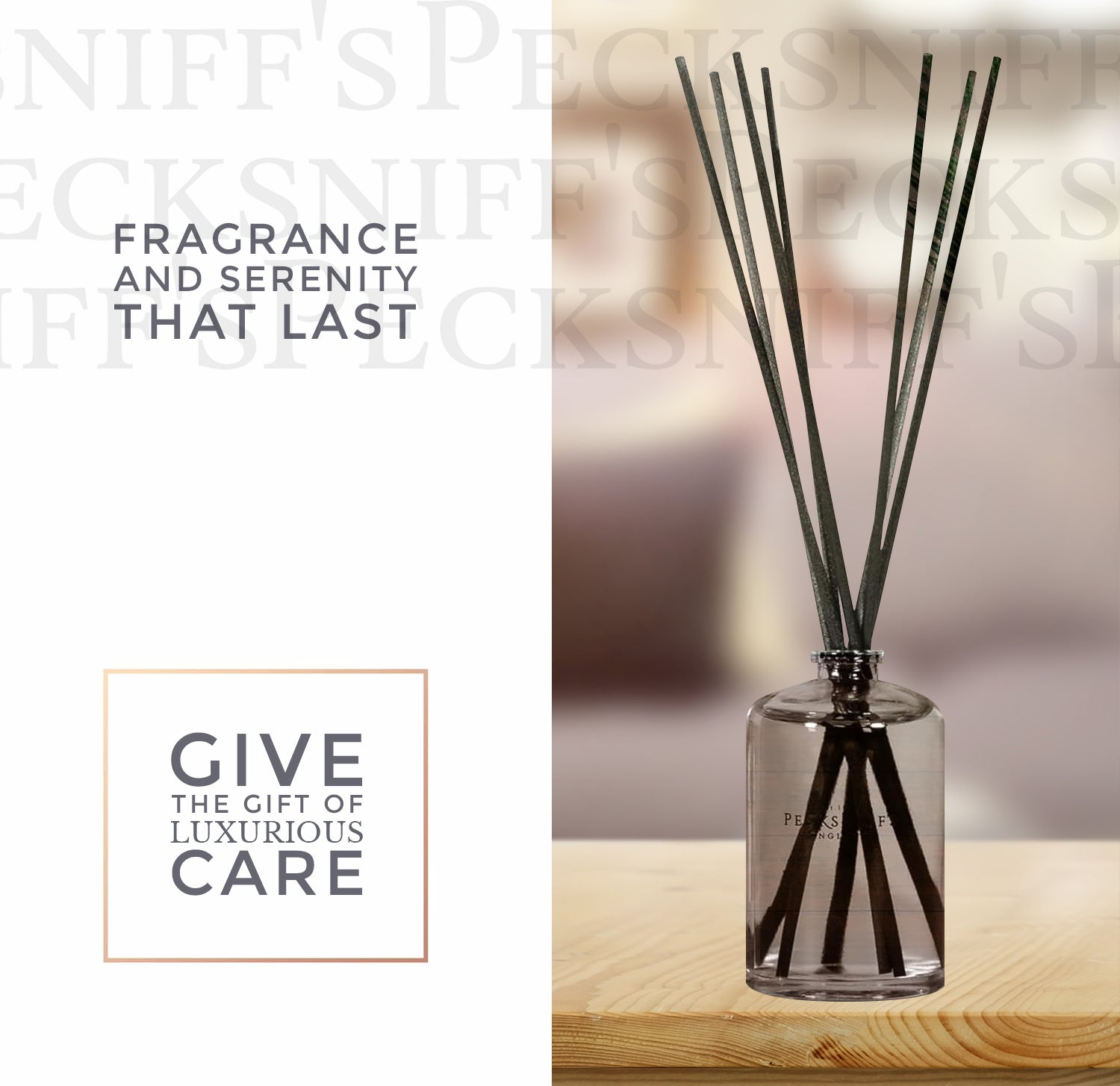 Pecksniffs Leather & Oakmoss Diffuser | 100ml/3.38 Fl Oz