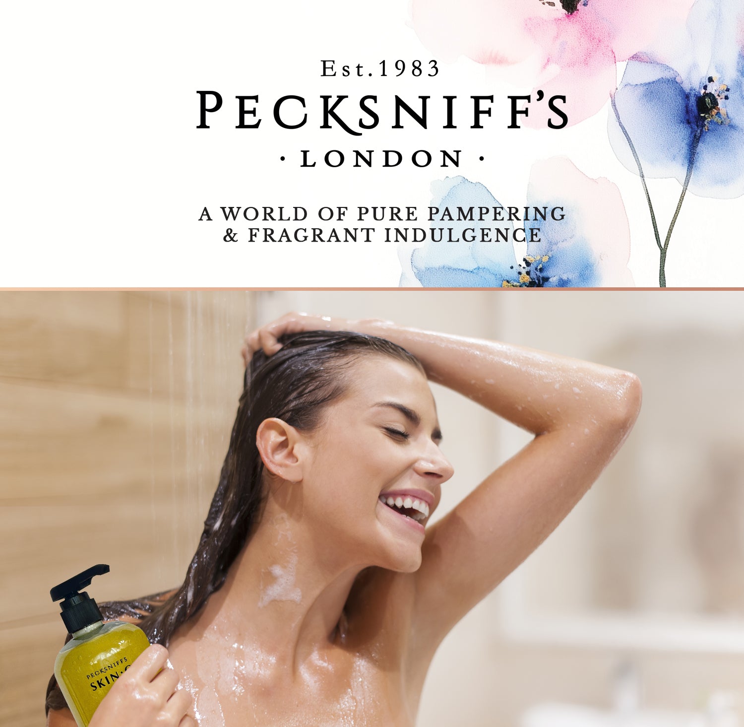 Pecksniffs Lemon & Grapefruit Sparkle Exfoliating Shower Gel | 1000 ml / 33.80 Fl Oz