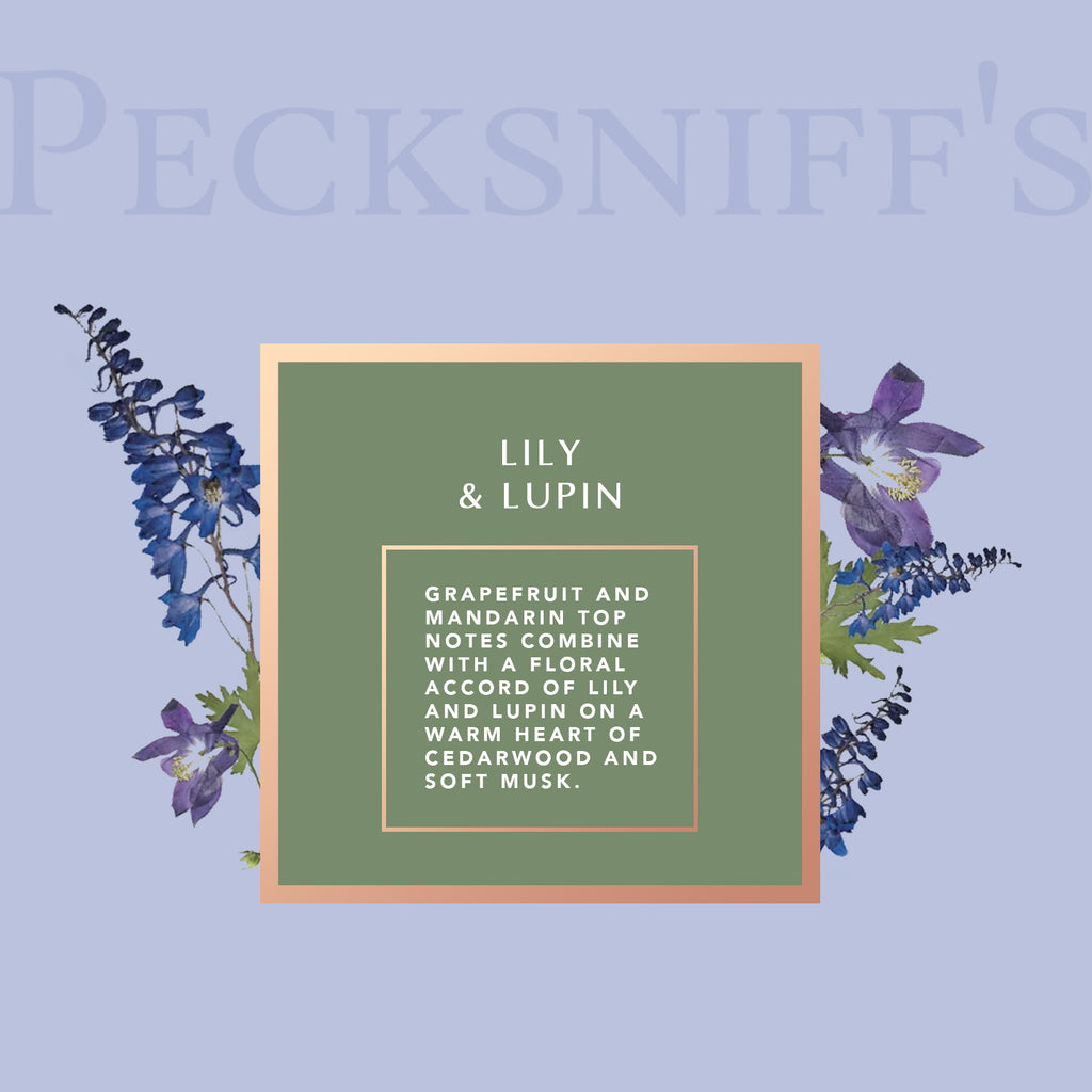 Pecksniffs Lily & Lupin Bath Soak Decanter | 500ml/16.9 Fl Oz