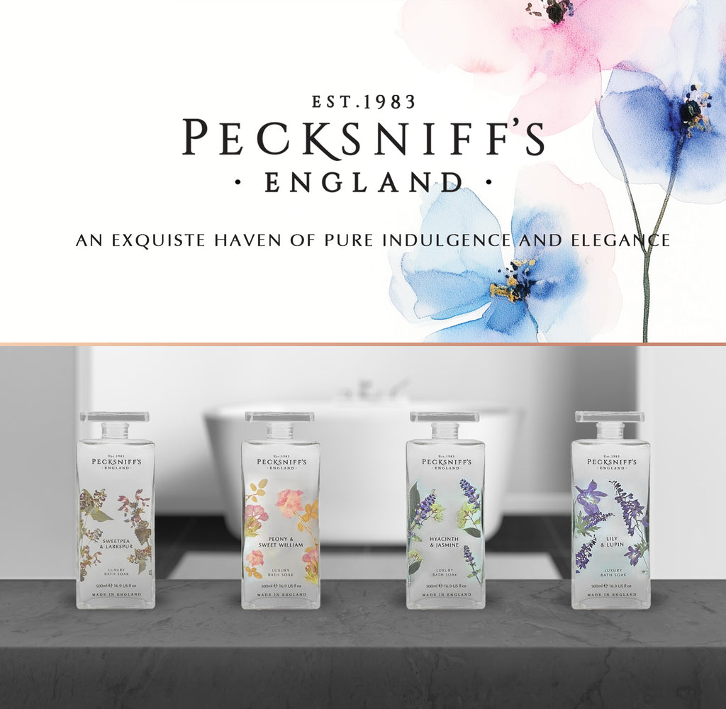 Pecksniffs Lily & Lupin Bath Soak Decanter | 500ml/16.9 Fl Oz