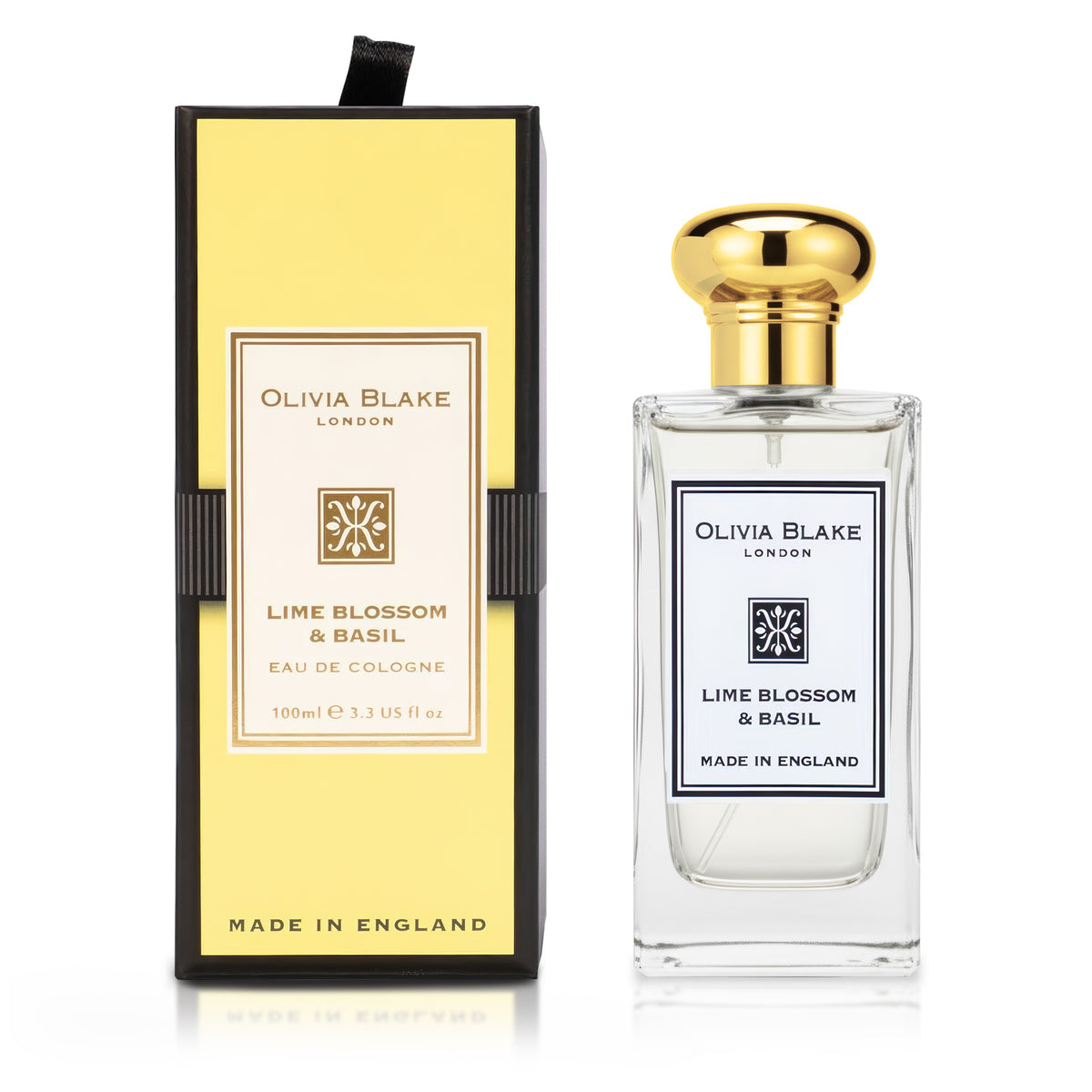 Olivia Blake Lime Blossom & Basil Perfume for Women – Fine Fragrance Eau de Cologne Spray, 100 ml/3.3 fl oz