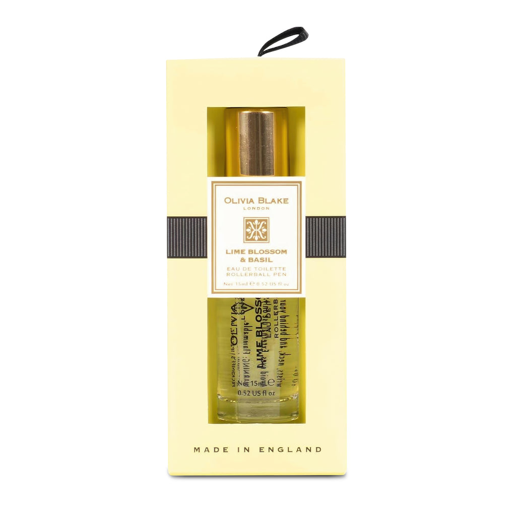 Olivia Blake Lime Blossom & Basil Perfume Roller Ball – 15 ml/0.52 fl oz Fine Fragrance Eau de Toilette, Travel Size Perfume for Women