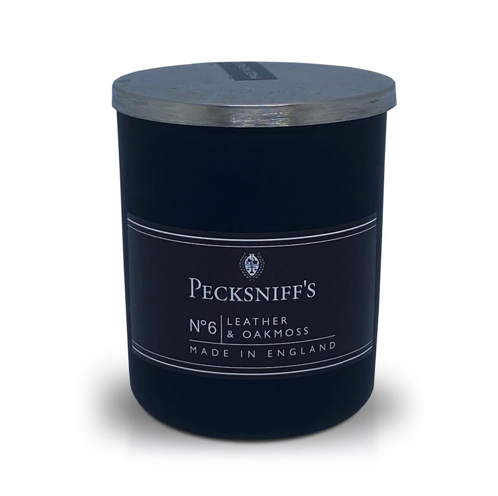 Pecksniffs Leather & Oakmoss Scented Candle | 1 Wick, 100g/3.5oz