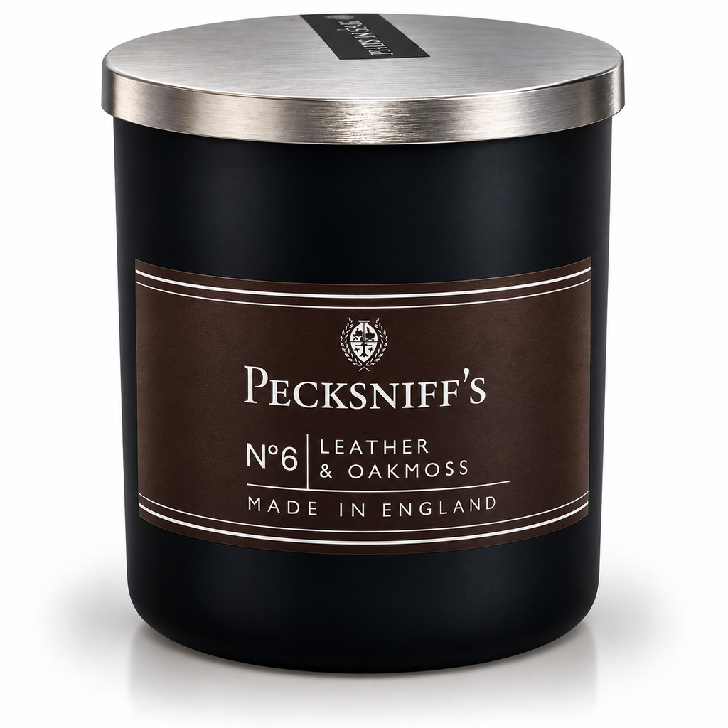 Pecksniffs Leather & Oakmoss Scented Candle | 1 Wick, 100g/3.5oz