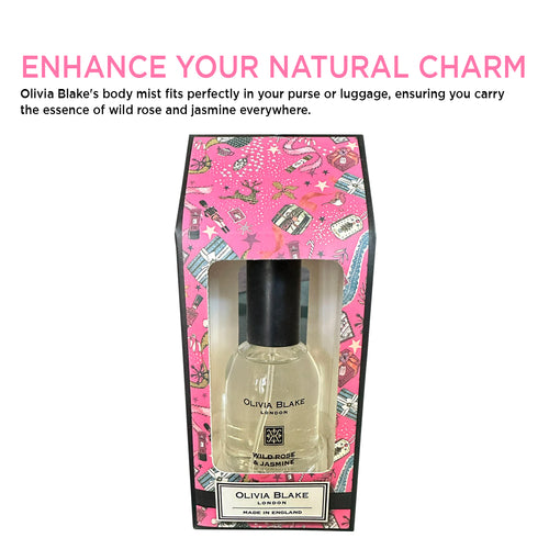 Olivia Blake Cracker House Body Mist Wild Rose & Jasmine Floral Body Spray | 50ml, 1.69 Fl Oz