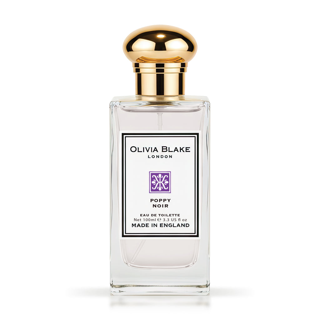 Olivia Blake Poppy Noir Eau de Cologne Spray – Fruity Floral Unisex Cologne with Iris, Tonka & Musk Notes, 3.3 fl oz