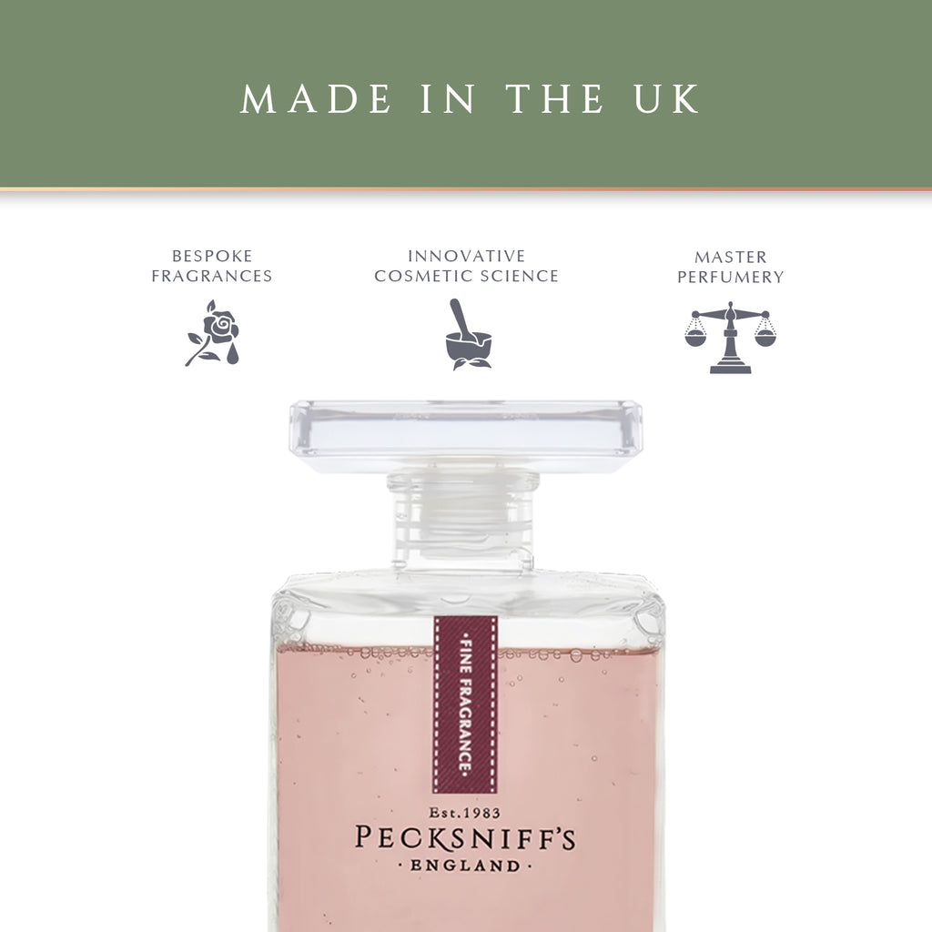 Pecksniffs Prestige Raindrops & Roses Bath Soak Decanter | 500ml/16.9 Fl Oz