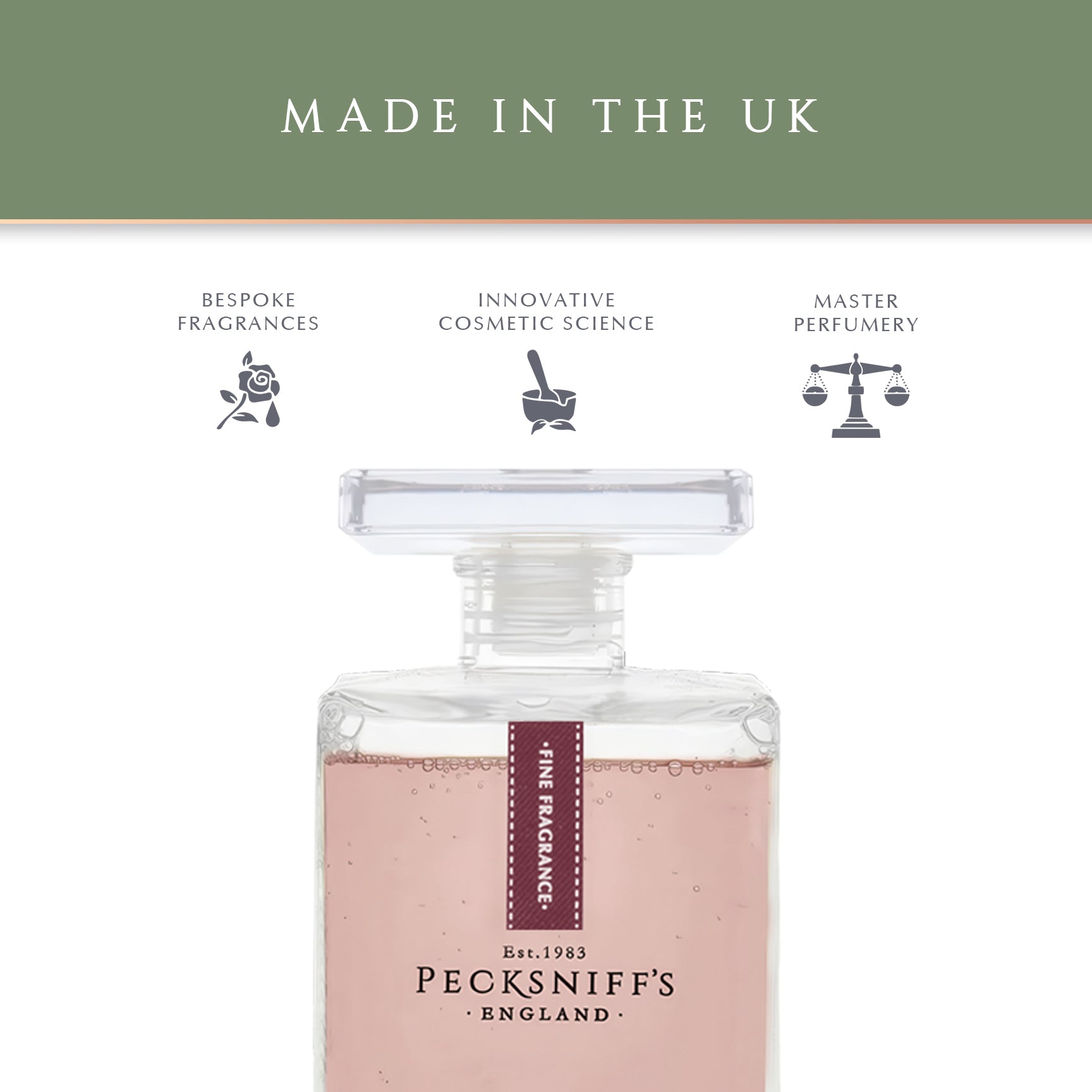 Pecksniffs Prestige Raindrops & Roses Bath Soak Decanter | 500ml/16.9 Fl Oz