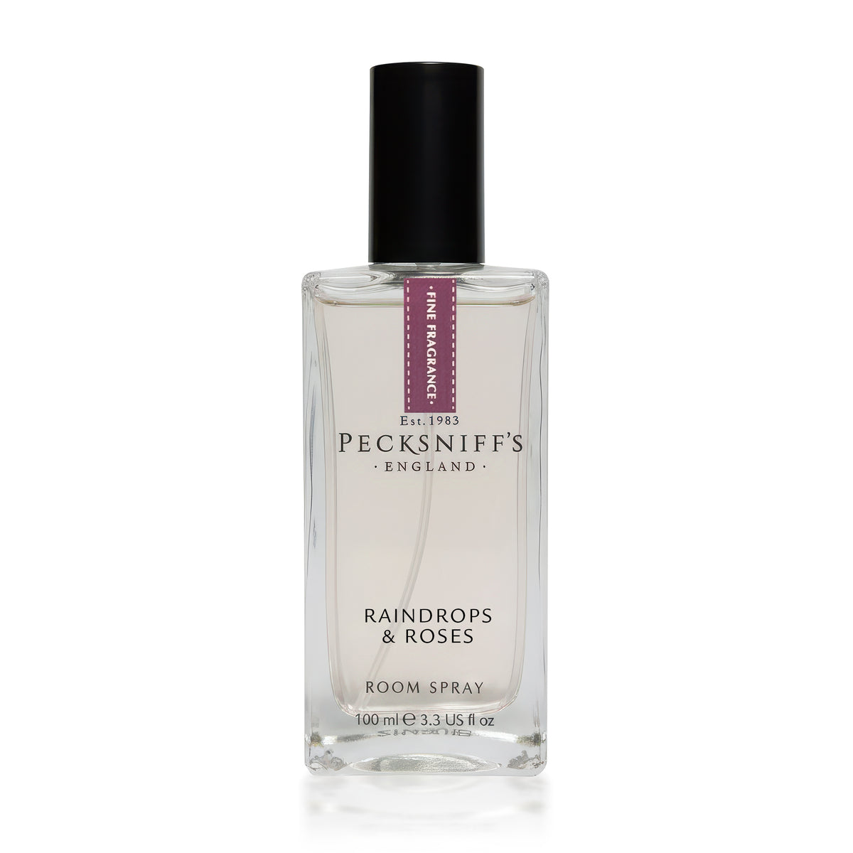 Pecksniffs Raindrops & Roses Square Room Spray | 100ml/3.38 Fl Oz