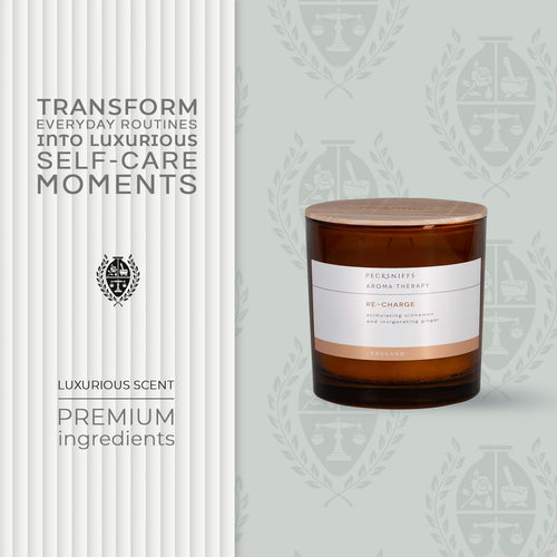 Pecksniff's Amber Re-Charge Candle | 3 Wicks, 550g/19.40oz