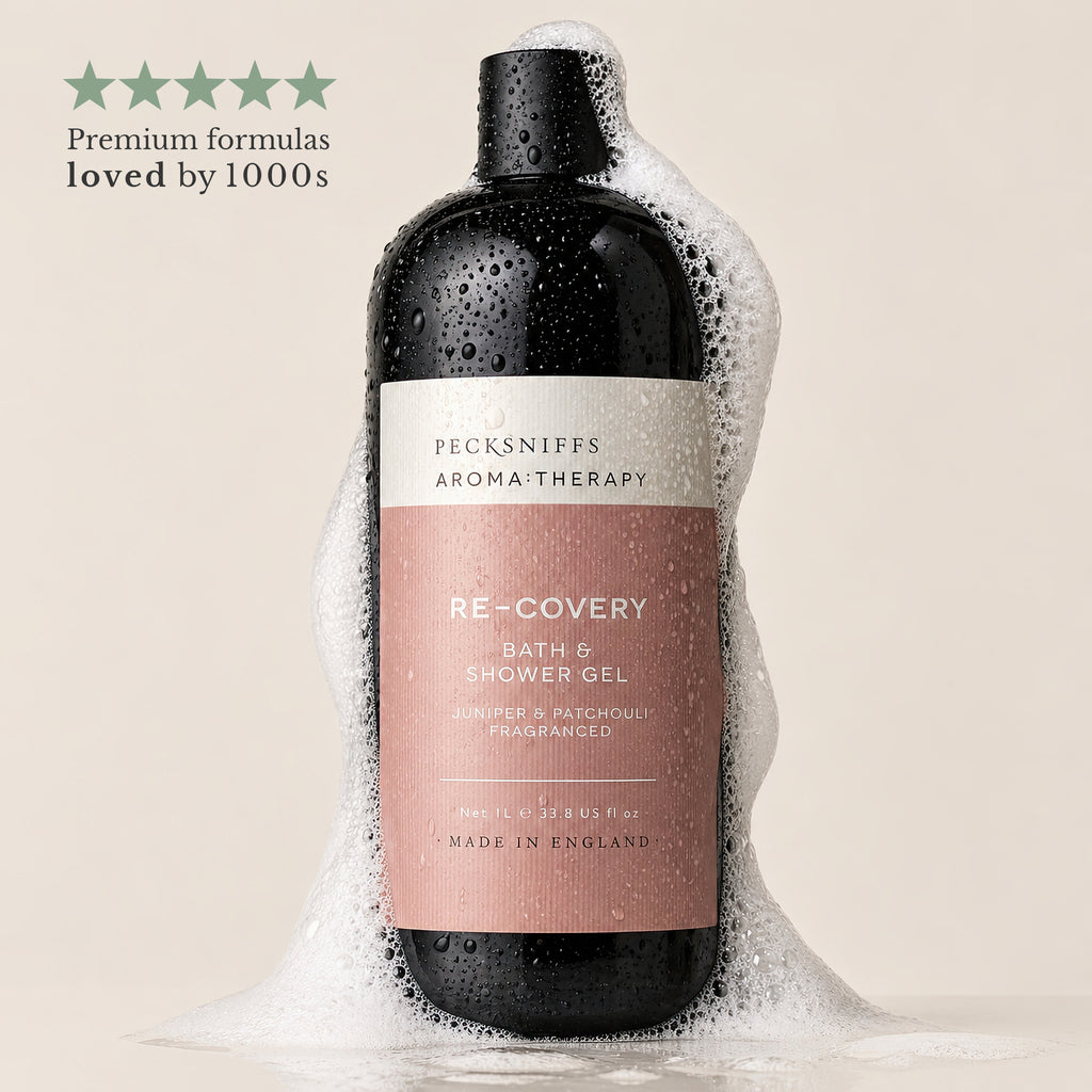 Pecksniff's Aroma:Therapy ReCovery Shower Gel – Luxurious Moisturizing Bath & Body Cleanser, 1000 ml/33.8 fl oz Bottle