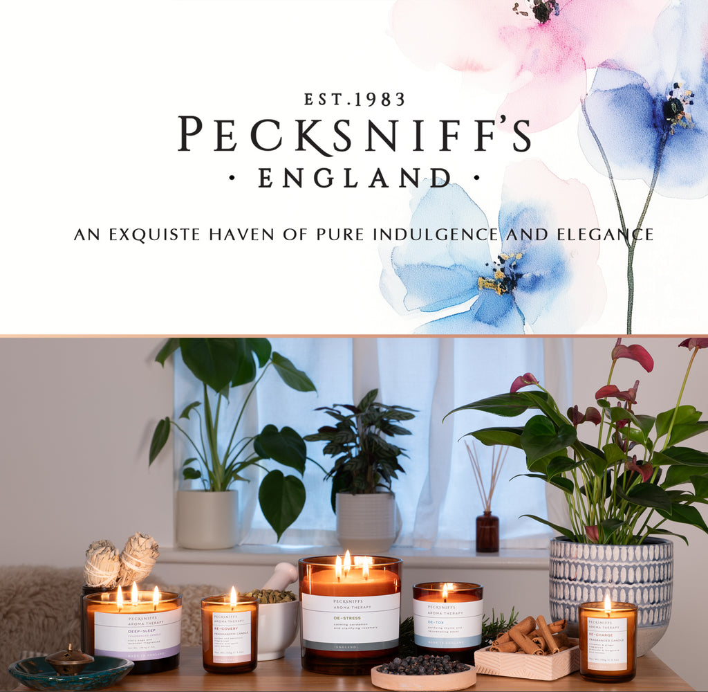 Pecksniffs Amber Re-Covery Aroma Therapy Candle | 1 Wick, 184g/6.49oz