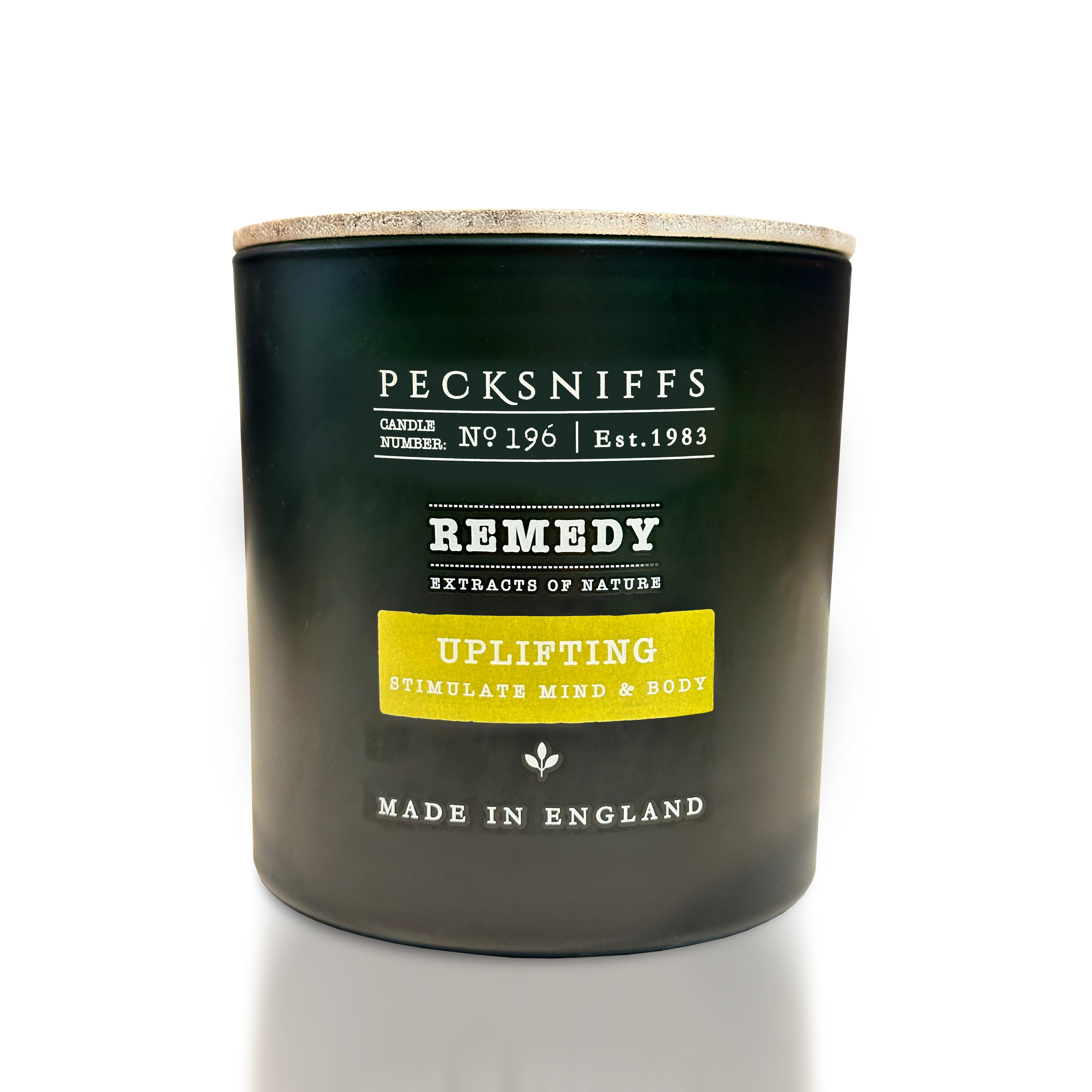 Pecksniff’s Aromatherapy Uplifting Candle 3 Wick 18.16 oz/515 g, Citrus Green Tea Fragrance, Grapefruit Lemon Notes, Energizing Luxury Glass Candle for Home and Gifts
