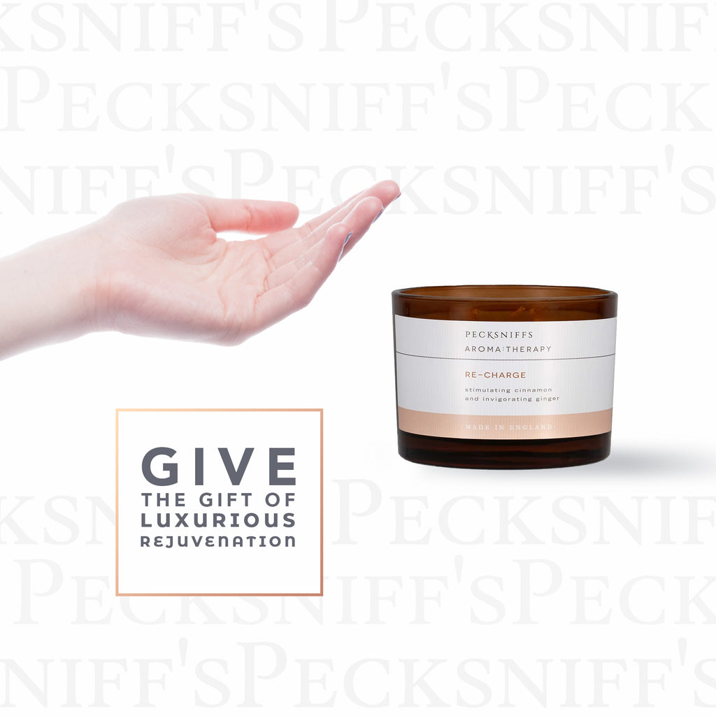 Pecksniffs Aromatherapy Re-Charge Candle | 3 Wicks, 283g/9.9oz