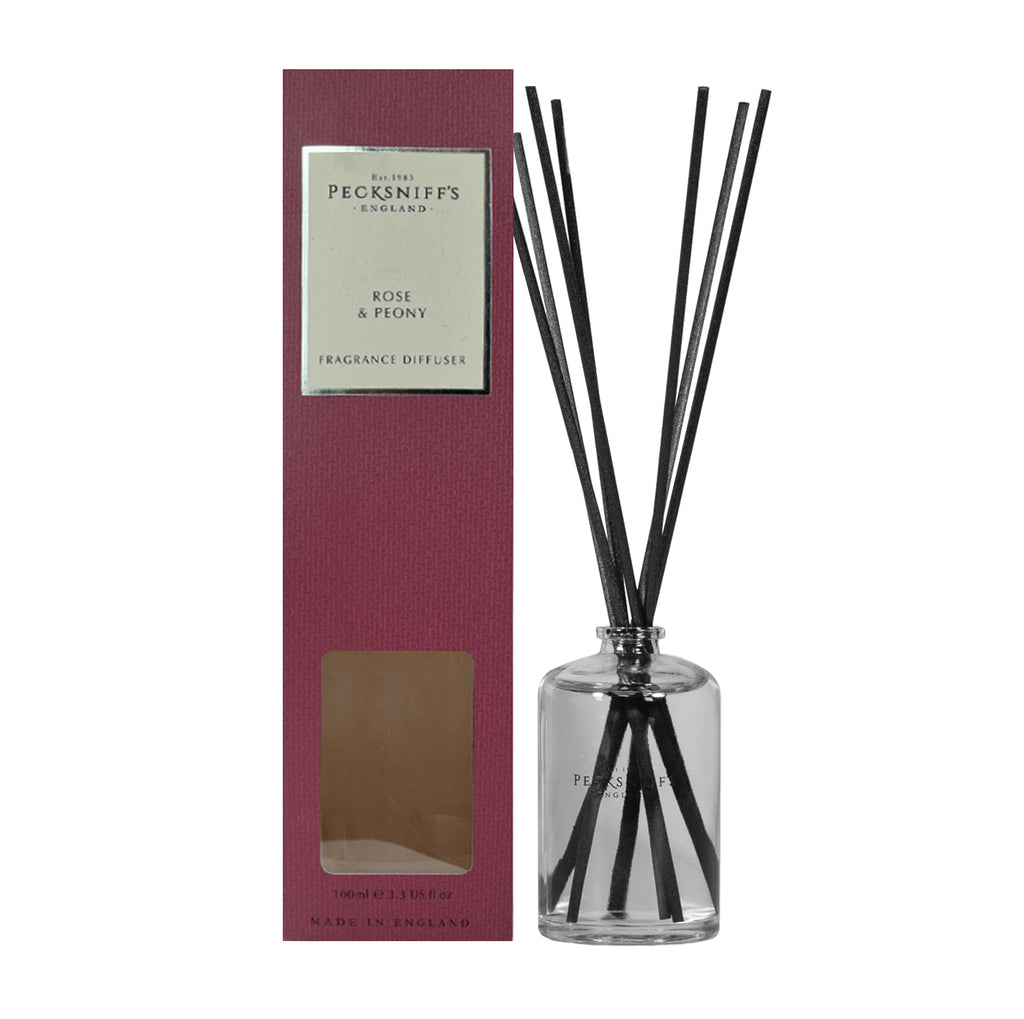 Pecksniffs Rose & Peony Diffuser | 200ml/6.76 Fl Oz