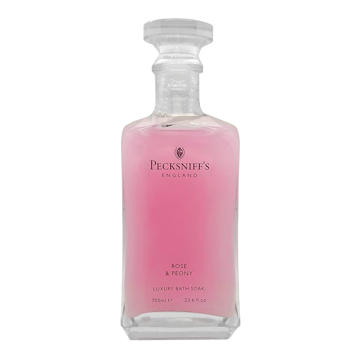 Pecksniffs Rose & Peony Luxury Bath Soak | 700ml /23.6 Fl Oz