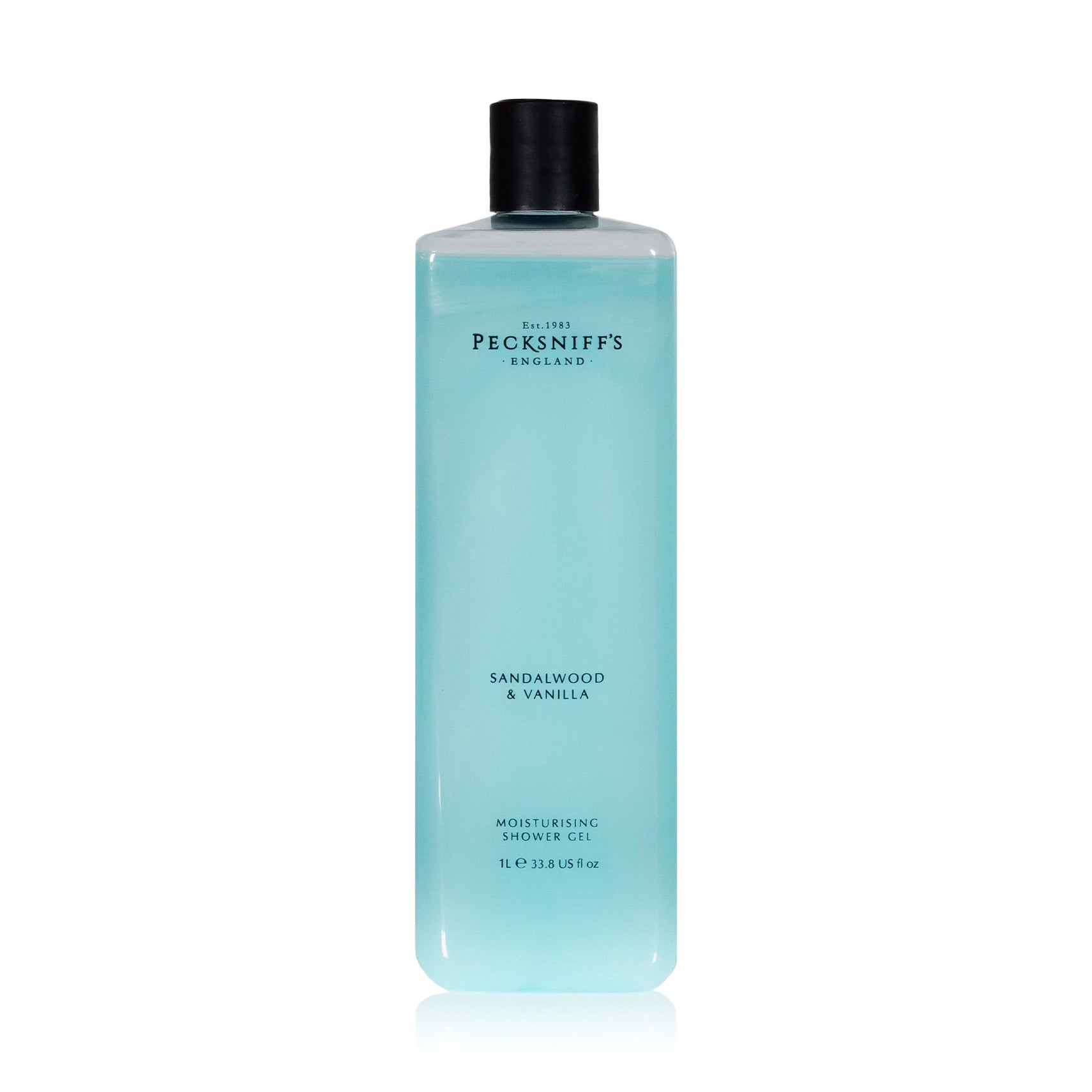 Pecksniffs Sandalwood & Vanilla Moisturizing Shower Gel | 1000 ml / 33.80 Fl Oz