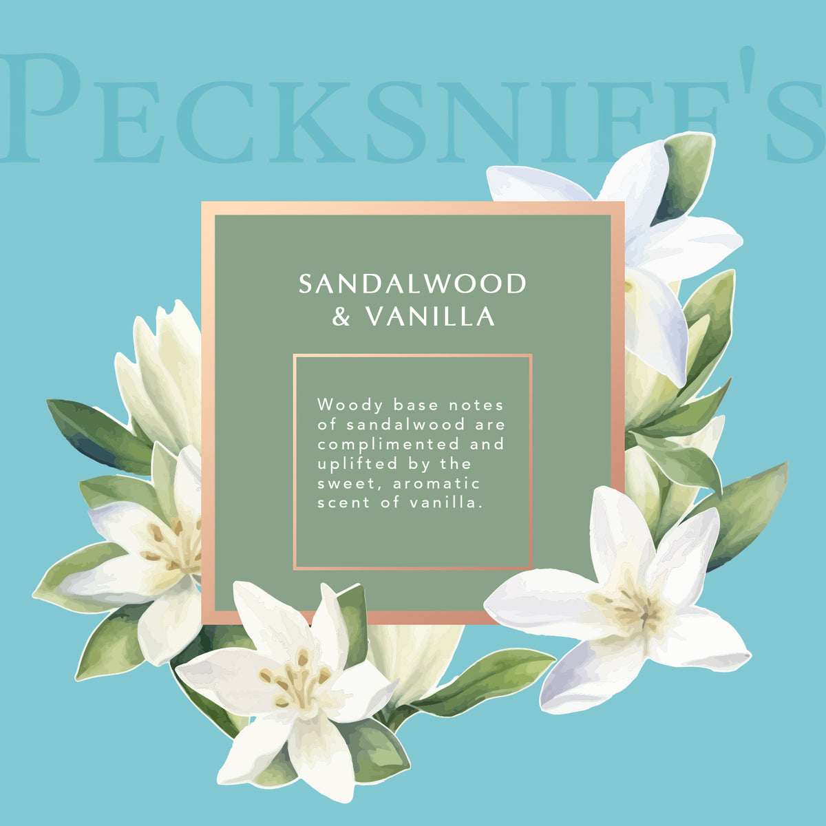 Pecksniff’s Sandalwood & Vanilla Foaming Bath Soak – Luxury Bubble Bath, 1L / 33.8 fl oz, Made in England