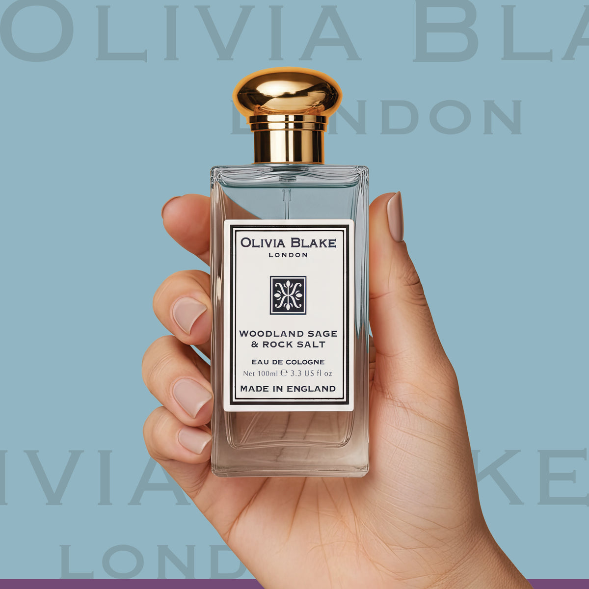 Olivia Blake Woodland Sage & Rock Salt Perfume for Women – Fine Fragrance Eau de Cologne Spray, 100 ml/3.3 fl oz