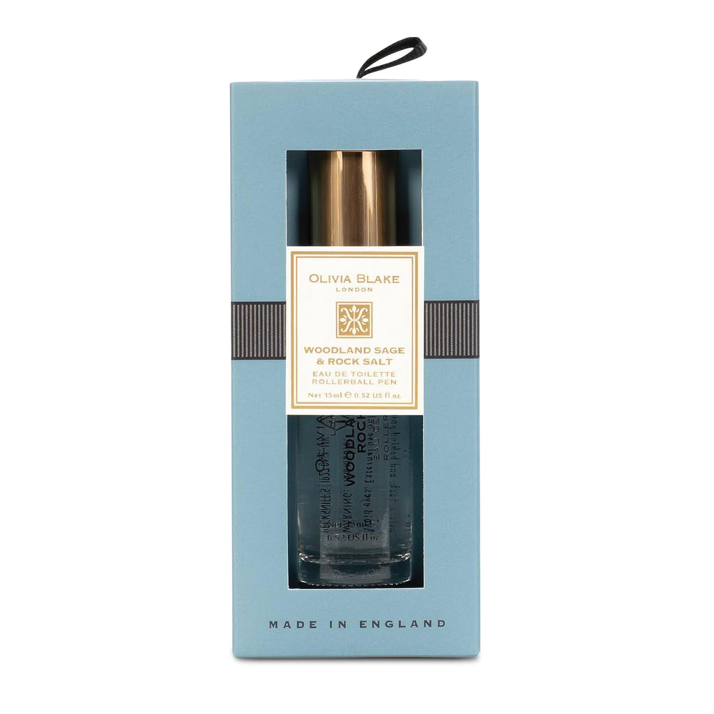 Olivia Blake Woodland Sage Rock Salt Perfume Roller Ball – 15 ml/0.52 fl oz Fine Fragrance Eau de Toilette, Travel Size Perfume for Women