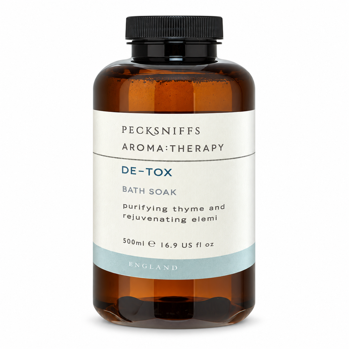Pecksniffs Aroma:Therapy De-Tox Bath Soak Decanter | 500ml/16.9 Fl Oz