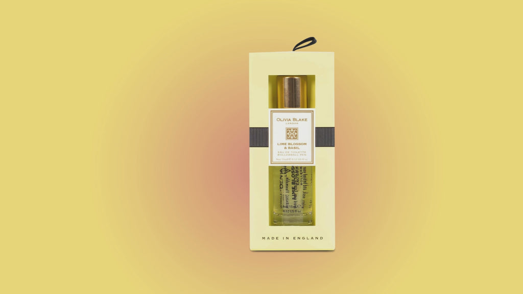 Olivia Blake Lime Blossom & Basil Perfume Roller Ball – 15 ml/0.52 fl oz Fine Fragrance Eau de Toilette, Travel Size Perfume for Women