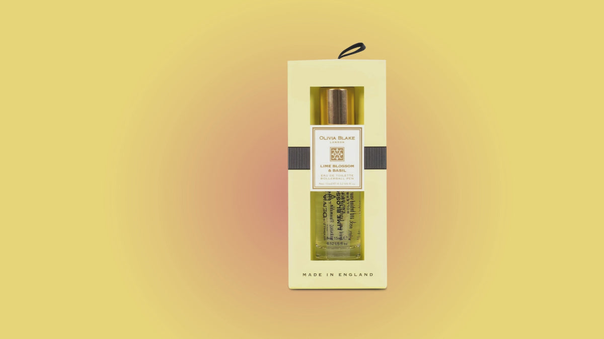 Olivia Blake Lime Blossom & Basil Perfume Roller Ball – 15 ml/0.52 fl oz Fine Fragrance Eau de Toilette, Travel Size Perfume for Women