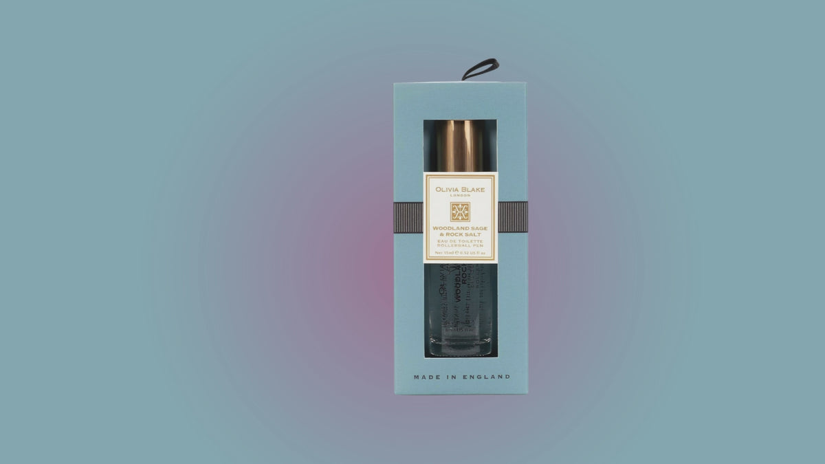 Olivia Blake Woodland Sage Rock Salt Perfume Roller Ball – 15 ml/0.52 fl oz Fine Fragrance Eau de Toilette, Travel Size Perfume for Women